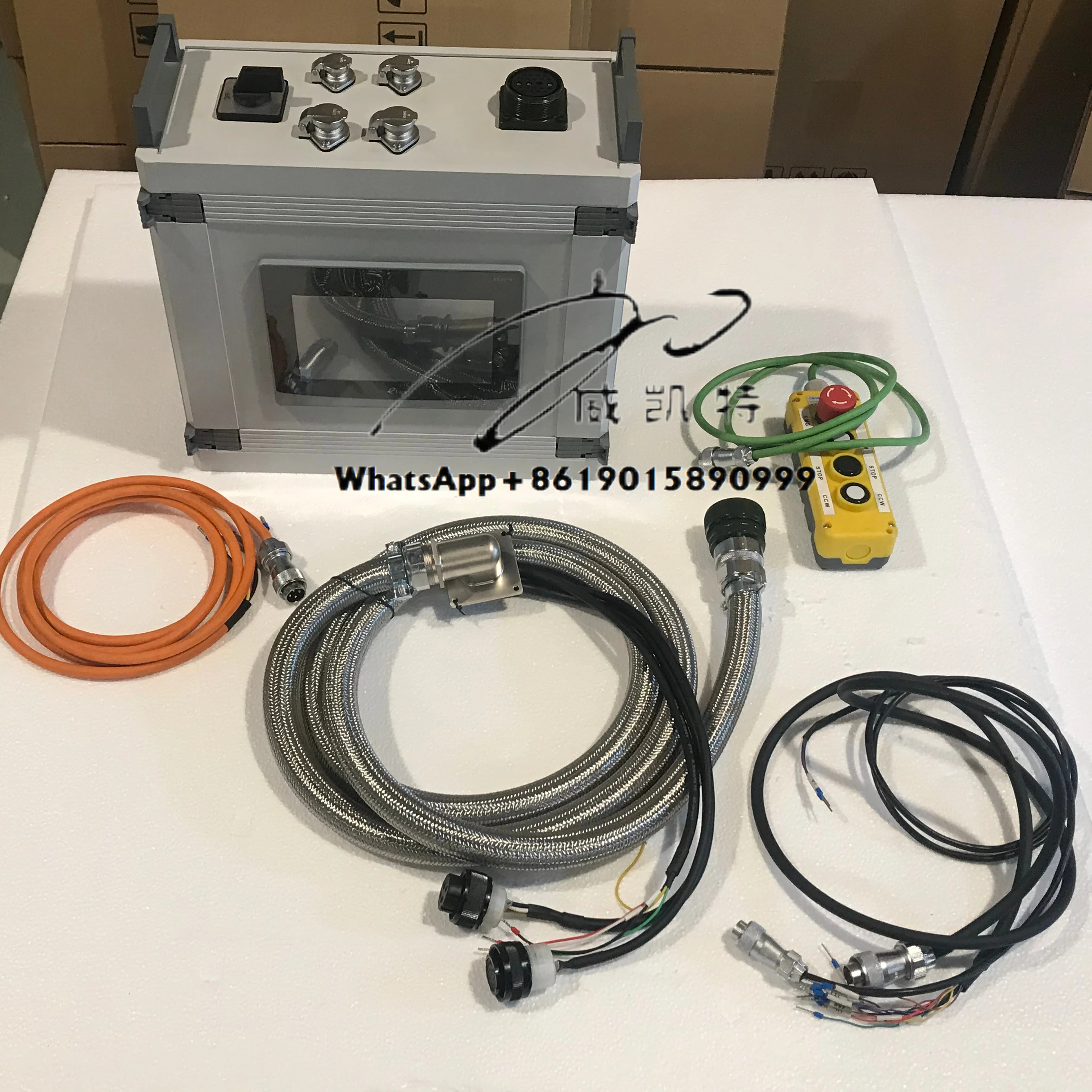 4th Axis CNC Rotary Table Parts PLC Controlled Single Axis Controller Touchscreen