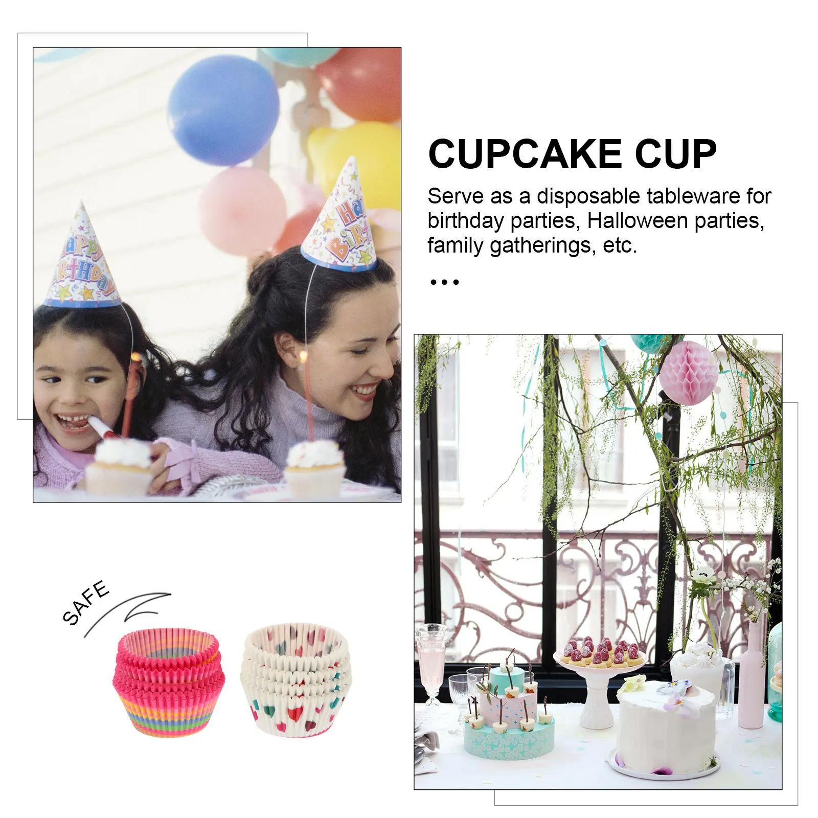 

400Pcs Disposable Cupcake Liner Baking Paper Cups Oil Proof Muffin Cups Party Dessert Baking Supplies Cupcake Cup