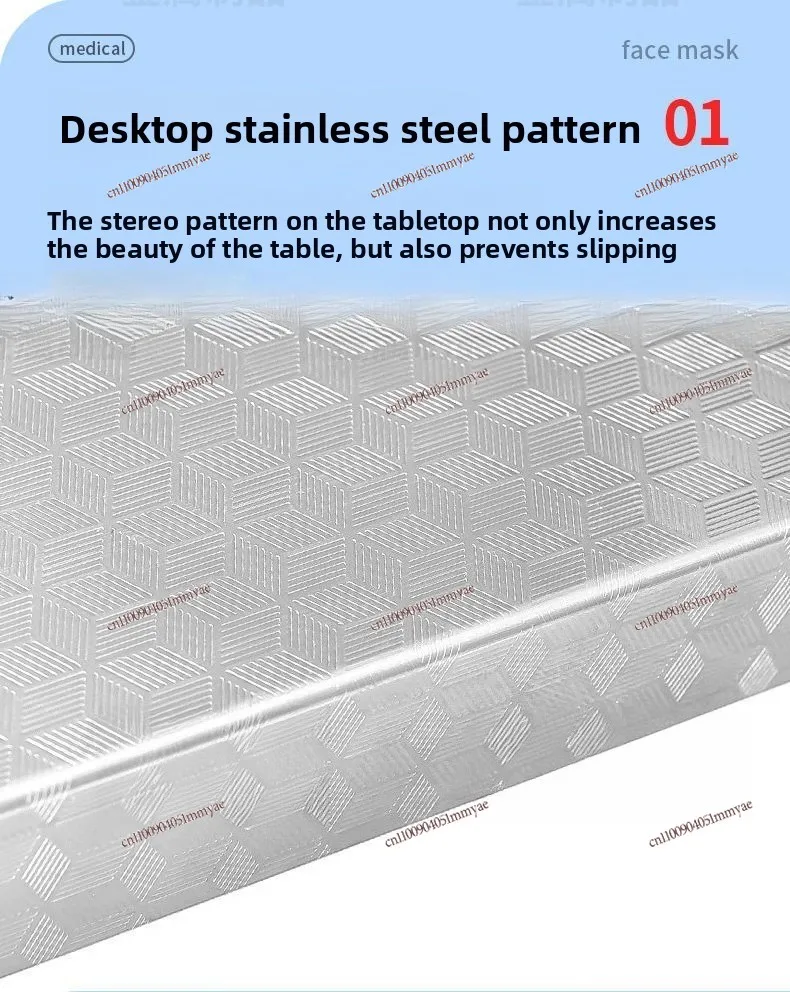 Stainless Steel Folding Table Portable Dining Table For Household Hotel Night Market Stall BBQ Outdoor Console Table