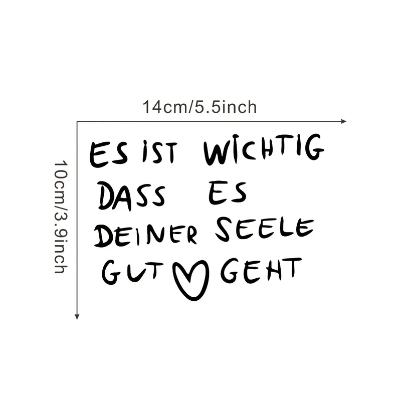 It'S Important That Your Soul Is Well Vinyl Decal - Perfect for Bathroom, Dressing Mirror, Door, Window & Wall