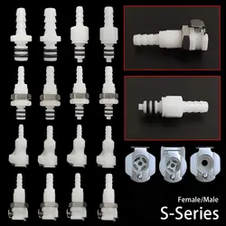 Quick Coupler Disconnect Fitting Coupling S-series Male Female Quick Shut-Off Hose Joint Tube Connector For Hose Pipe Tube