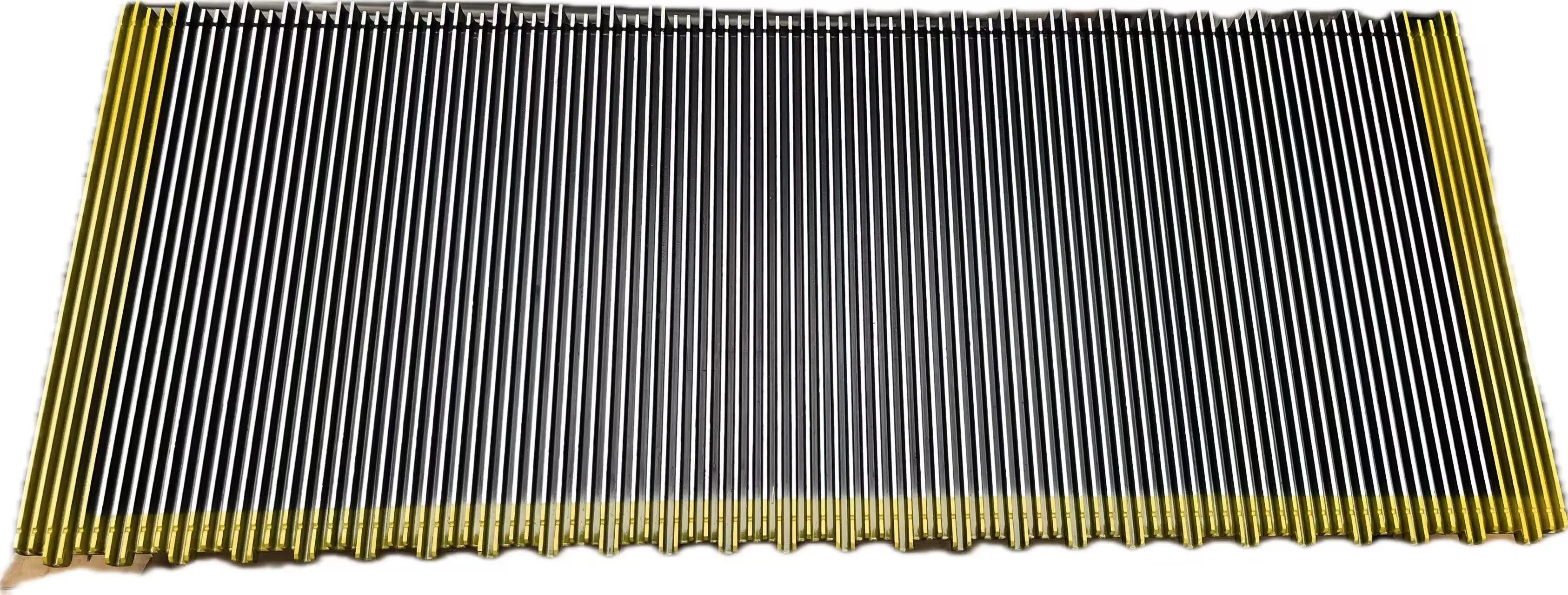 aluminum alloy black spray painted yellow edge escalator steps high-quality escalator accessories/100cm*40cm