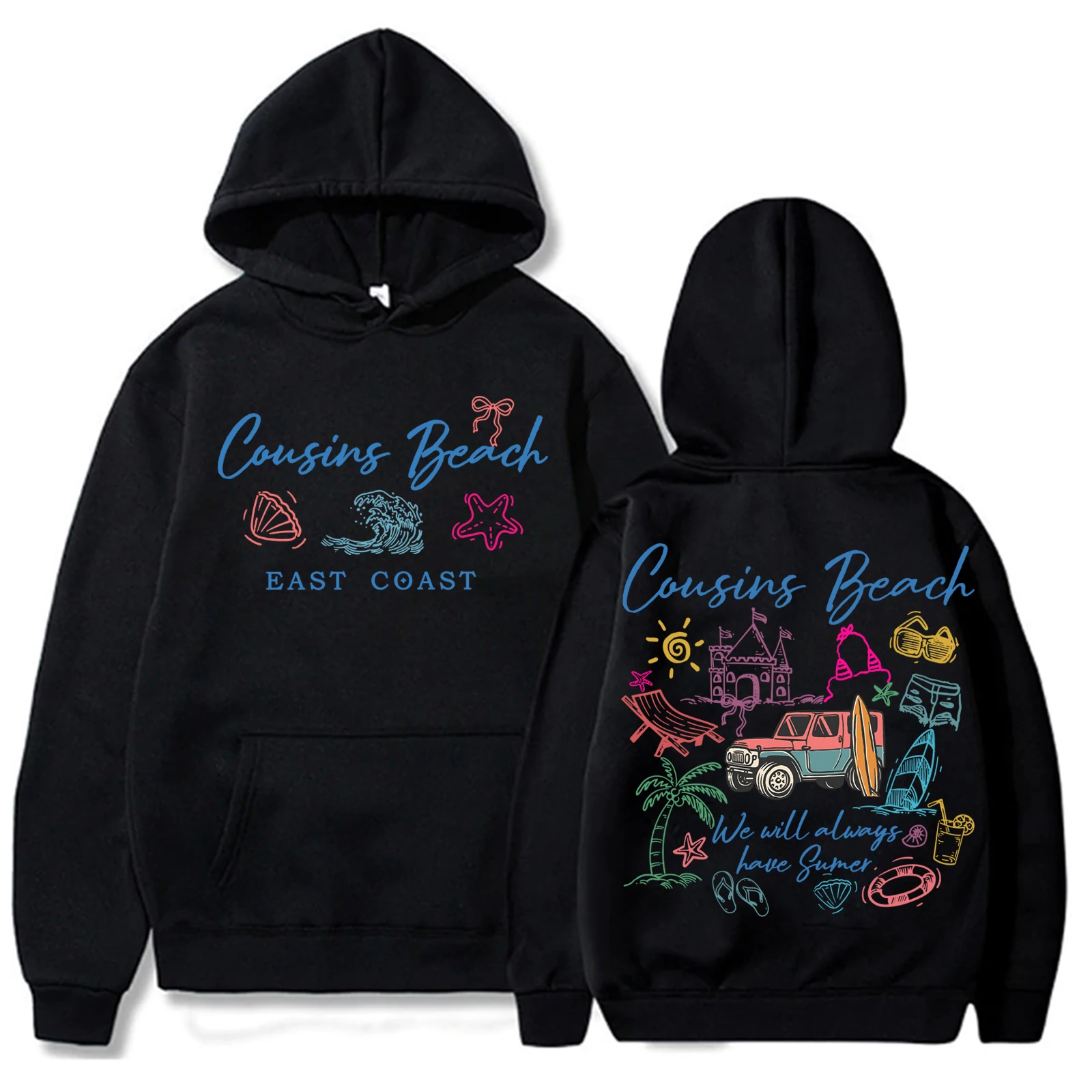 سويت شيرت بقلنسوة للرجال من The Summer I Turned Pretty Team Conrad Belly Jeremiah Harajuku