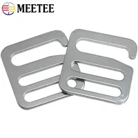 3/5/10Pcs 16-31mm Stainless Steel G Hooks Buckles Backpack Strap Adjust Clasp Luggage Bag Tri-slider Buckle Hardware Accessory