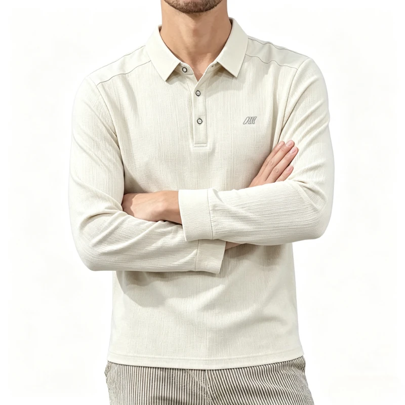 Brand Men's Long Sleeved Polo Shirts Autumn Fashion Sports Embroidered Pony Workwear POLO Shirts Man Business Casual T-shirts