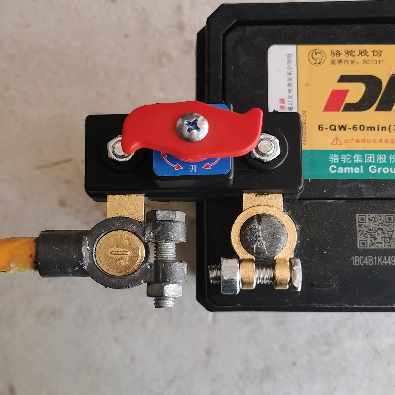 Dual Voltage Battery Master Cut Off Switch Zinc Alloy Structure Negative Pole Disconnect Tool Free Knob PCB Design12V 24V