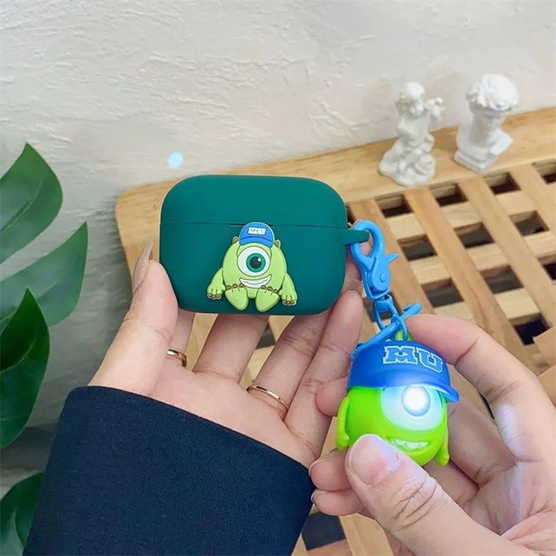 ديزني حقيبة سماعة الاذن غطاء ل JBL LinkBuds S/WF-1000XM4/WF-1000XM5 سيليكون سماعات لاسلكية واقية كم مع المفاتيح