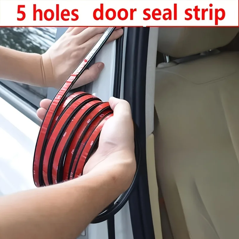 

10m Self-Adhesive Sealing Strip Car Door Rubber Seal Strip Double-Layer Soundproof Waterproof Sealing Strips For Car Door/Trunk