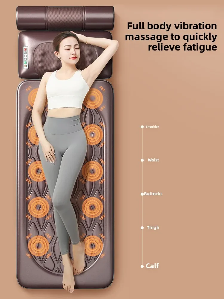Multifunctional Full Body Massage Mat Automatic Kneading Massager Shoulder Cervical Back & Waist Suitable for Household Chairs