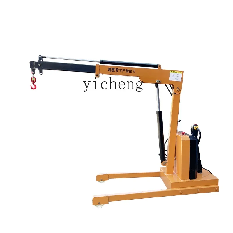 

TQH electric hydraulic crane electric lift electric rotary handling mobile hydraulic crane truck crane