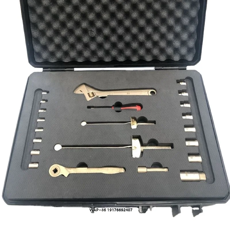 Oak Brand  Aluminum Bronze  Non Sparking Tools Set 55pcs Spanner Plier  Industrial Grade Convenience Suitable for Various Fields