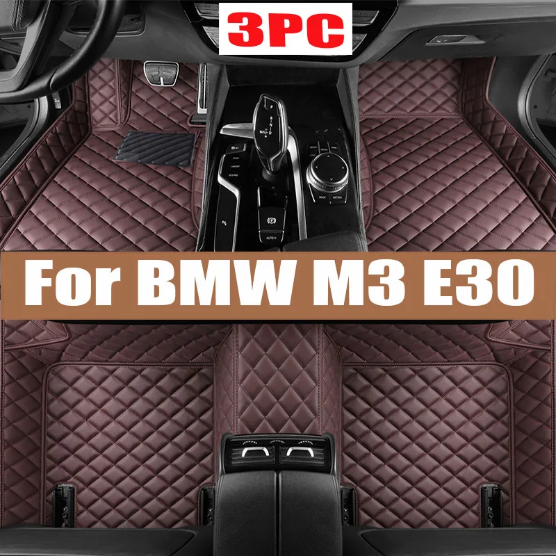 

Car Floor Mat For BMW M3 E30 1986~1991 5 Seats Coupé Leather Floor Mats Full Cover Carpet Protector Mud Car Accessories Interior