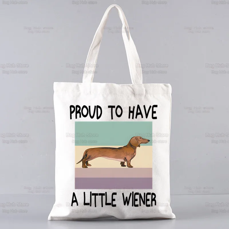 Anatomy Dachshund Dog I Do What I Want Shopping Bag Women Pattern Handbag Casual Large Top-handle Bags for Women