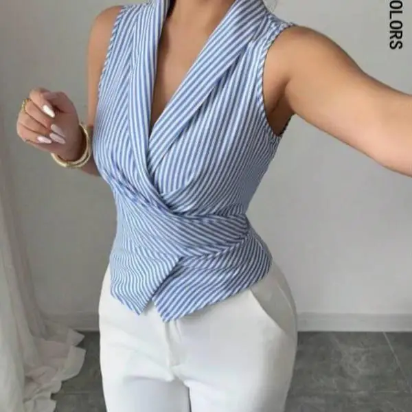 

ex Полосатый принт Svel irt Мужская irt Женская irt Faionable Повседневный воротник Внутренняя одежда Thiened из искусственной кожи