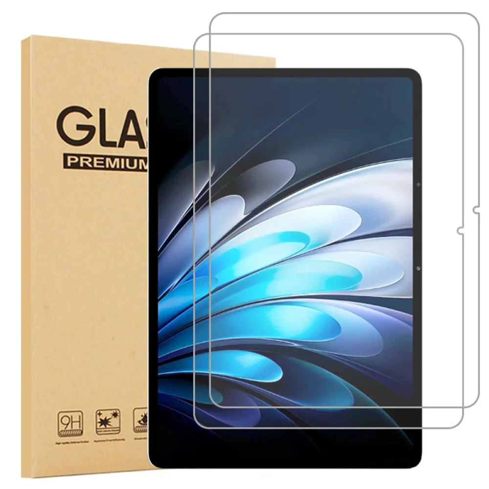 2PCS For vivo Pad 5 Pro Tempered Glass Screen Protector 2.5D Curved Edges HD Anti Scratch Anti-Fingerprint Arcuate Film