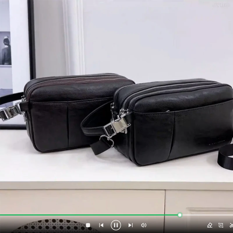 New Style Hand-Held Men's Bag - Trendy Large-Capacity Waterproof Shoulder Bag Casual And Versatile Cross-Body Bag сумка