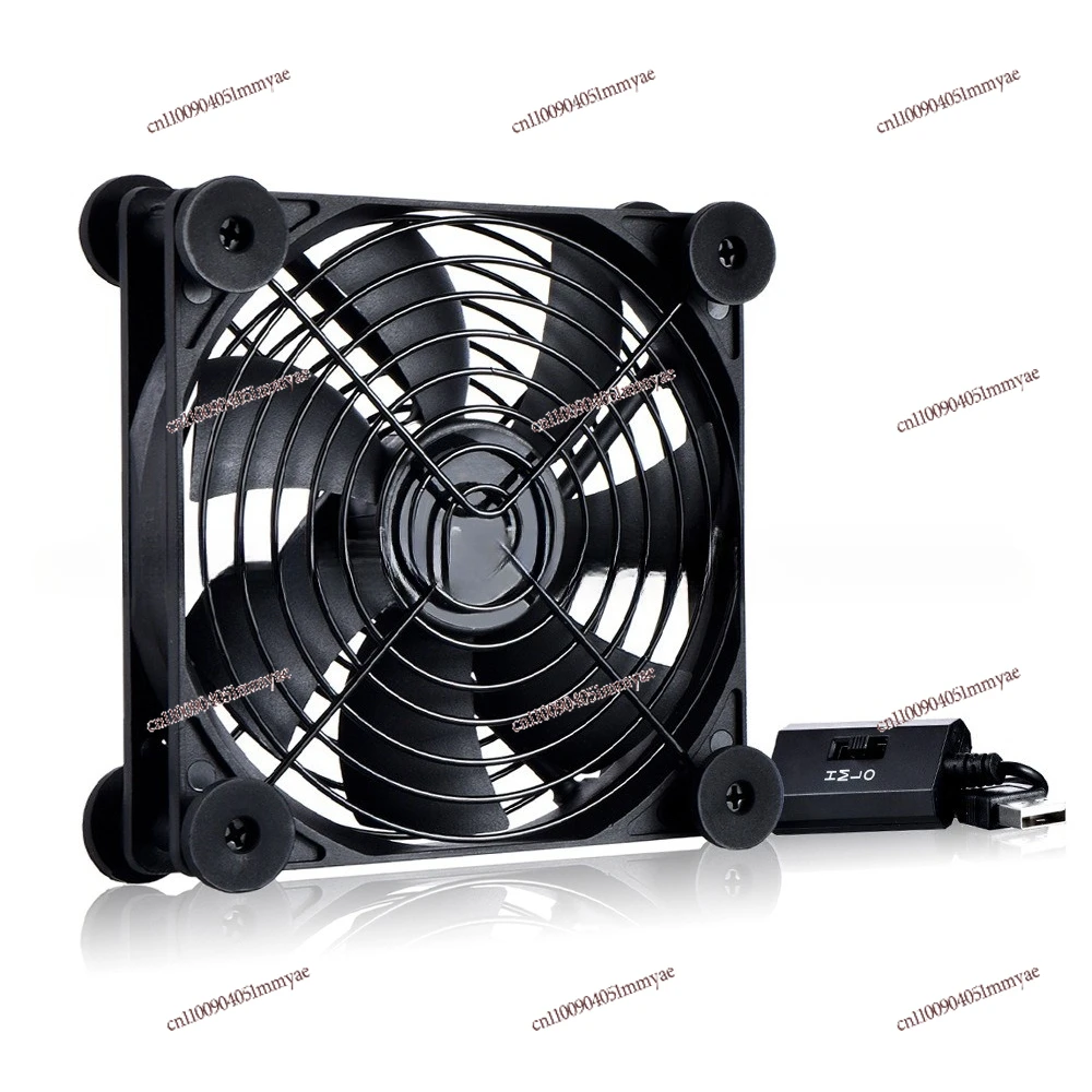 

12025USB Speed Control Desktop Fan, Chassis Router Set-top Box Cooling Cabinet
