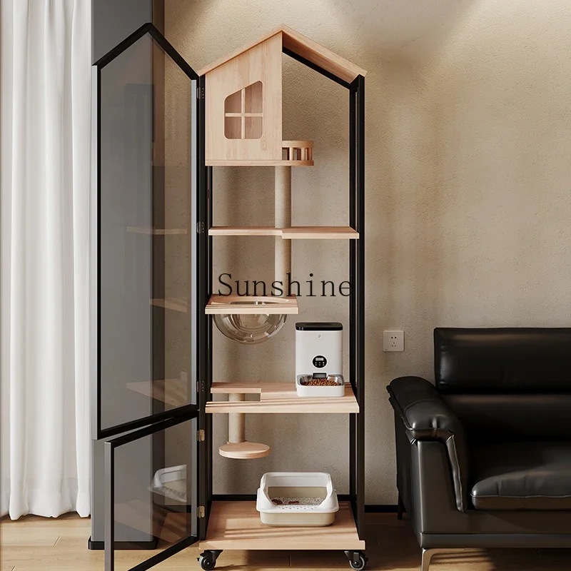 Light luxury cat villa does not occupy a small apartment with toilet for household use  FT