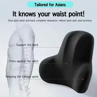 New Lumbar Back Cushion with Memory Foam - Multi-Scene Support for Car, Office, Gaming Chairs & Postpartum Pain Relief Pillow