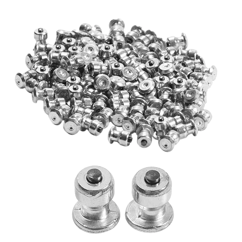 100/500Pcs 12mm Chains Spikes Studs Winter Anti-Snow Spikes Car Wheel Tire Stud Screws Motor Vehicles Anti-Slip Stud Tire Cleat