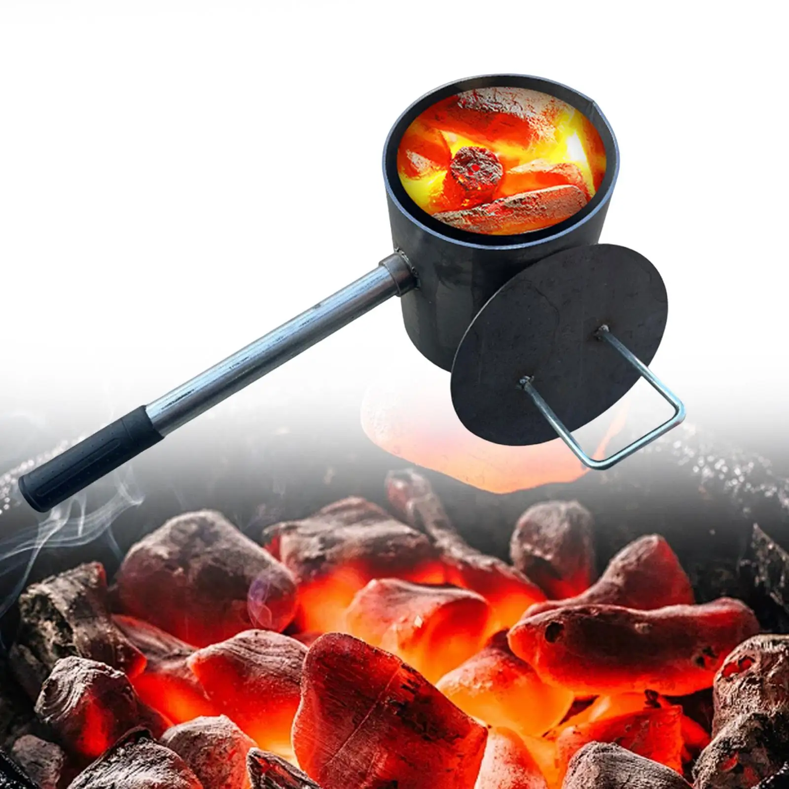 

Carbon Barrel Fire Extinguisher Pot for Backpacking Outside Cooking Picnics