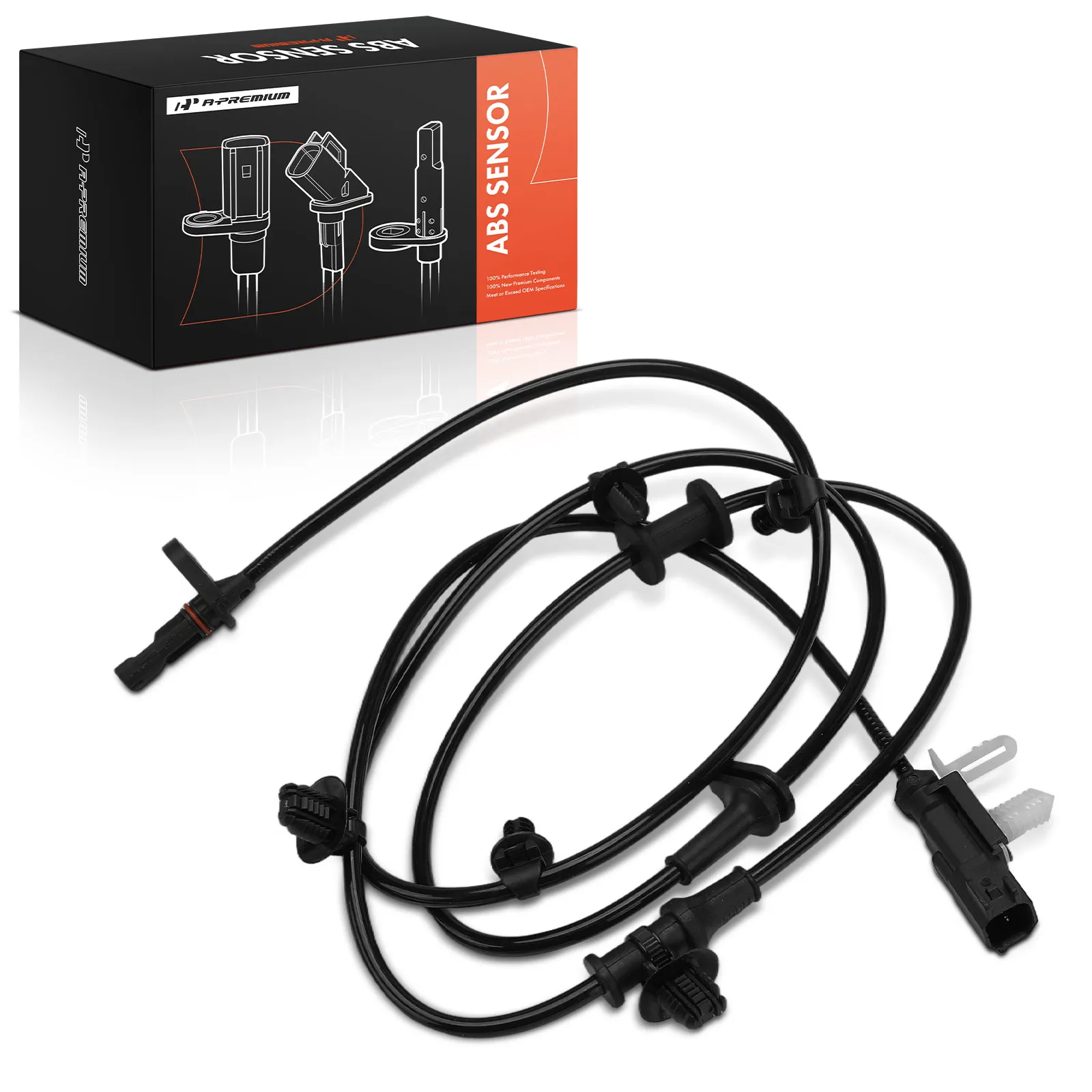 A-Premium Rear Passenger Side ABS Wheel Speed Sensor for Ford F-350 Super Duty 17-23 F-450 Super Duty F-550 Super Duty 16-22