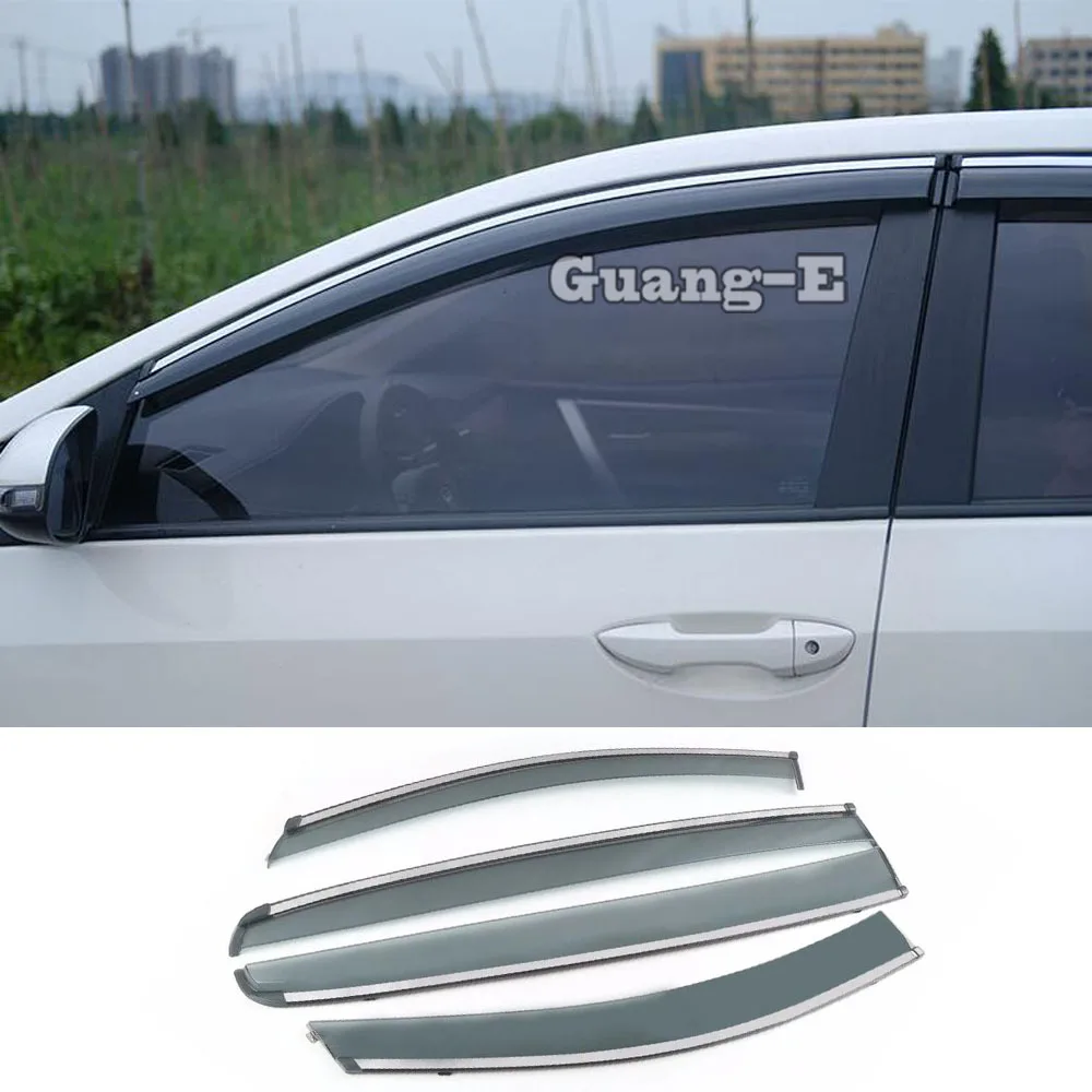 

For Kia KX5 Sportage 2016 2017 2018 Car Body Styling Cover Stick Lamp Plastic Window Glass Wind Visor Rain/Sun Guard Vent