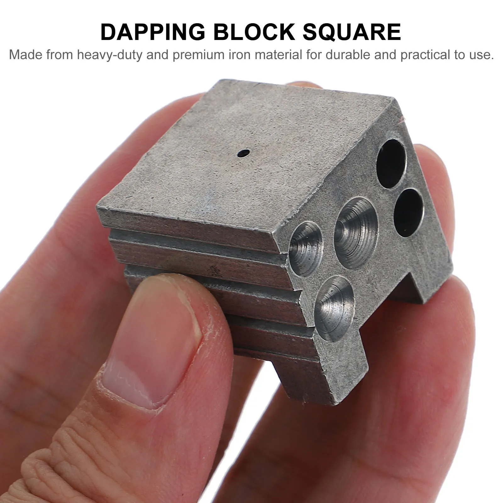 

Iron Steel Base Watch Jewelry Repair Tool Square Block Dapping Doming Holder Making Supplies Practical Lightweight