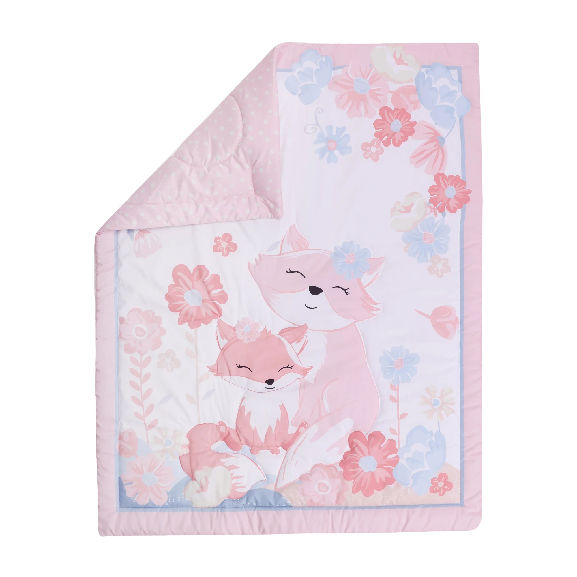 sunny fox Baby Crib Bedding Set for Girls hot sale including quilt, crib sheet, crib skirt