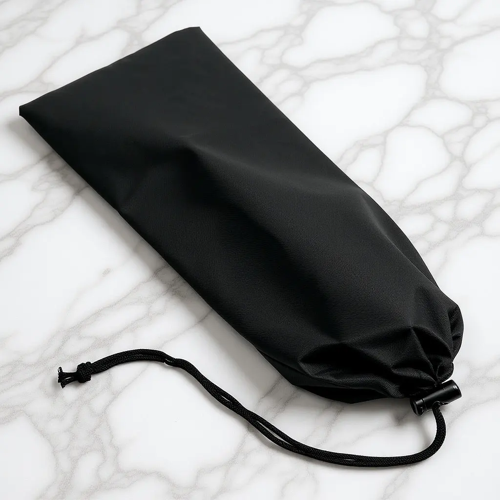 Mountaineering Folding Bag Black Lightweight Organizer for Trekking Pole Walking Stick Hiking Camping Travel Accessories