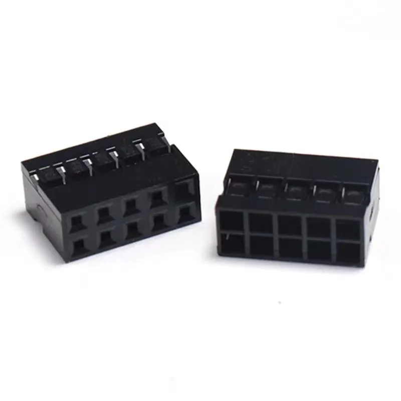10pcs Dupont 2.0 Two Row Pitch 2.0mm Dupont Head 2x2P/3P/4P/5P/6P/7P/8P Dupont Plastic Shell, Spacing 2MM Dupont Head