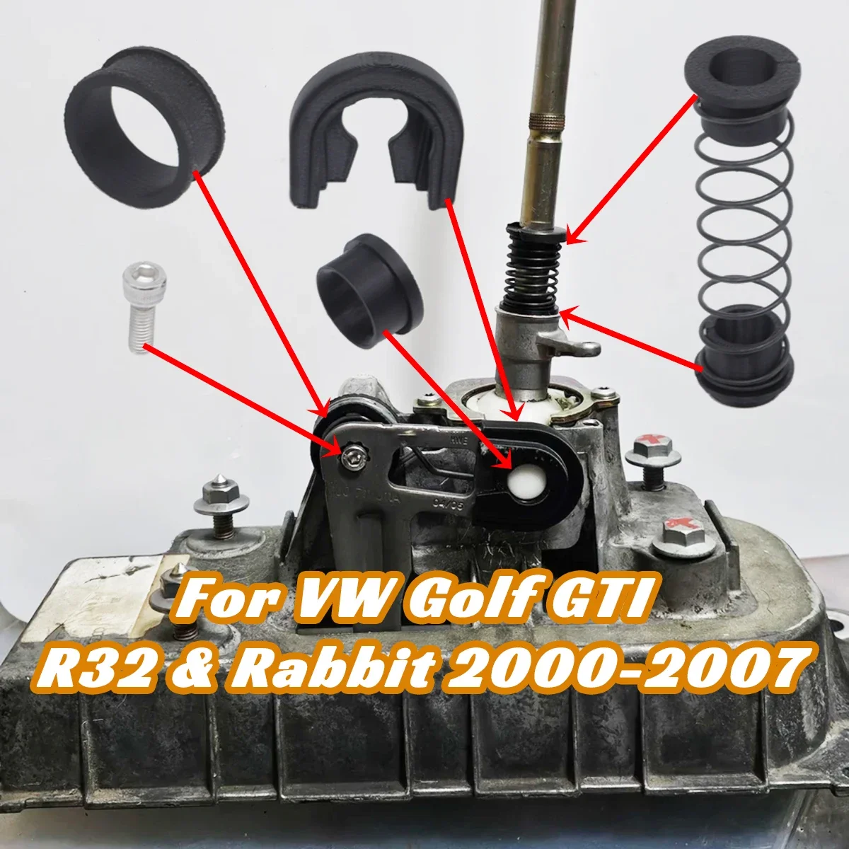 Upgrade Gearbox Repair Kit for VW Golf GTI R32 Rabbit 2000-2007 Car First Gear Getter Shift Lever Linkage Reverse Change Bushes