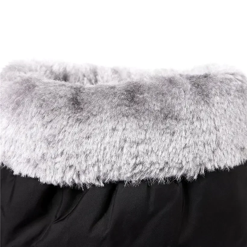 Red Crystal Bowtie Women Mid-calf Snow Boots Waterproof Black Down Wedge Platform Heels Slip-on Warm Fur Winter Lady Half Boots