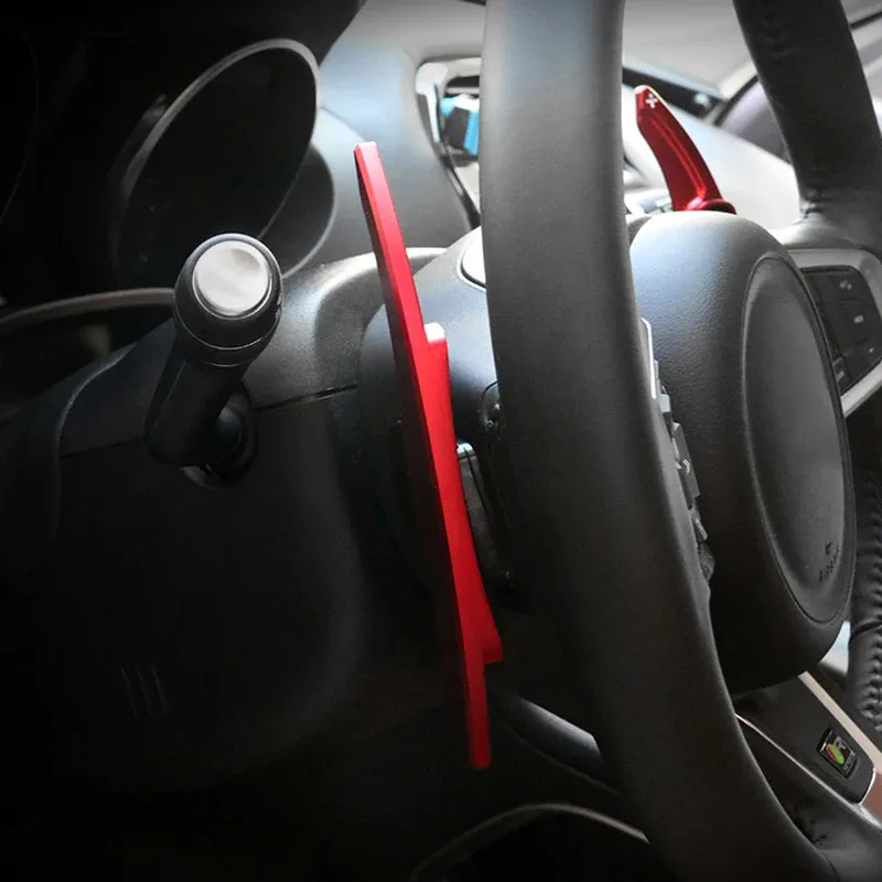 Car paddle shift for Jaguar X760 X250 X260 X761 X351 XF XE XJ F-PACE F-TYPE Steering wheel shifter extend car stickers Accessory view 5