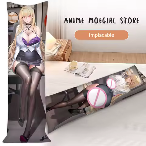 Game Azur Lane Implacable Dakimakura Cover Anime Body Pillowcase Life Size Cover Otaku Cushion Cover Sleeping Pillowcase 50x150