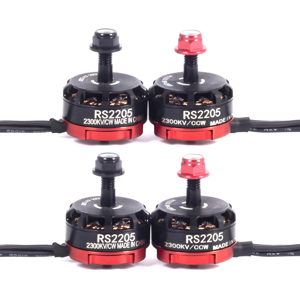 

Aircraft Model Four Axis Rs2205 2300kv Motor Flight Brushless Motor 2-6 Sections 20a/30a/40a Esc Fpv Rc Qav250 X210 For Racing