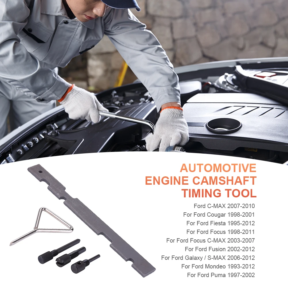 5 pezzi set di bloccaggio distribuzione albero a camme motore auto kit di strumenti cinghia dentata per auto in acciaio legato per Ford Cougar 1998-2001 per Ford C-MAX