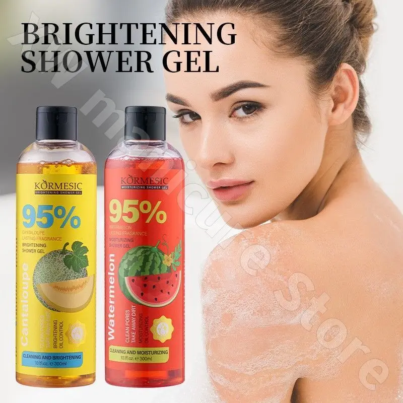 

Fruit Shower Gel Deep Cleansing Moisturizing Brightens Skin Tone and Improves Dullness and Natural Fruit Fragrance 300ml