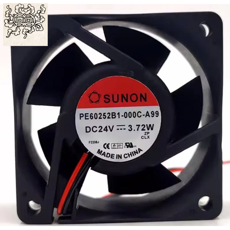 

Ltsf For SUNON PE60252B1-000C-A99 DC 24V 3.72W 60x60x25mm 2-Wire Server Cooling Fan