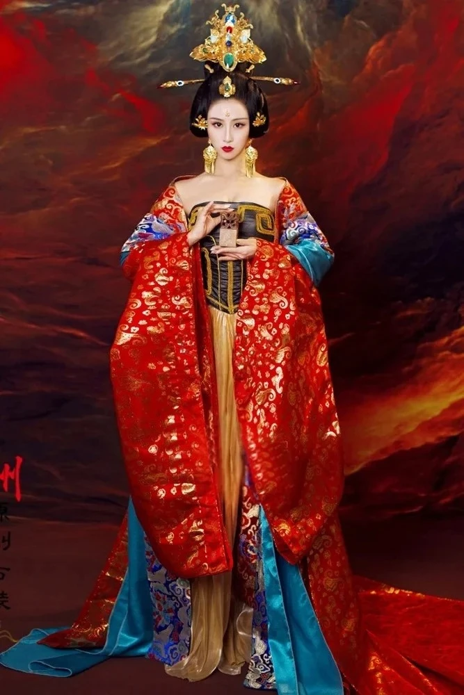 Quality China Japan Original costume magnificent luxurious studio Hanfu photo realistic costume queen Princess Ancient Clothing