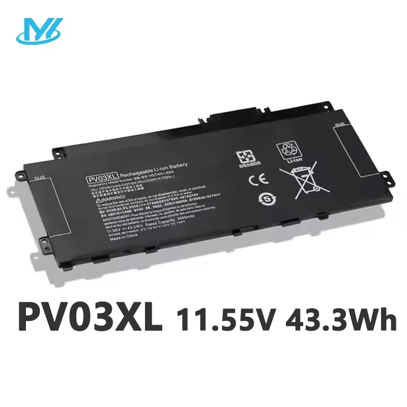 

PV03XL PP03XL 11.55V laptop battery for HP Pavilion 13 13bb0014TU X360 13-BB 14-DW 14-DV M01118-421 HSTNN-LB8S Original Quality