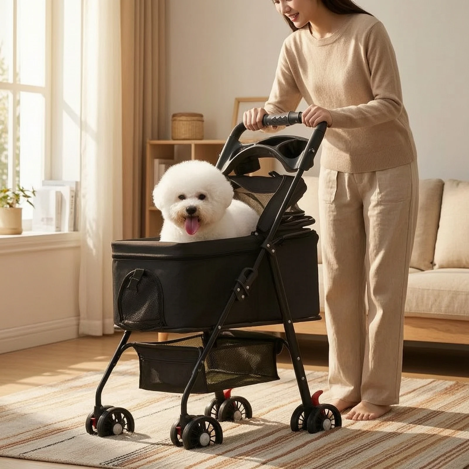 Wózek dla zwierząt z odłączaną – Pet Stroller Carrier recenzja i cena