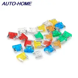 24pcs Auto Car Truck Motorcycle Fuses 5A 10A 15A 20A   Mixed Sizes Low Profile Kit Micro Mini Blade Fuse