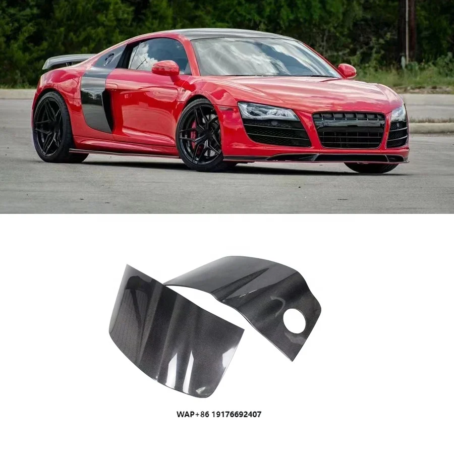 

High Quality Carbon Fiber Side Door Panel Scoop Trim Cover forAudi R8 V8 V10 2008-2014 Rear Side Door Cover