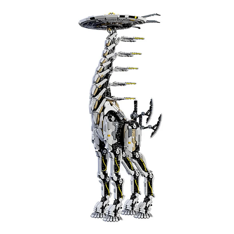 7401 قطعة MOC الأفق صفر الفجر Tallneck اللبنات نسخة ضخمة الزرافة نموذج الطوب جمع اللعب هدية للبالغين والأطفال