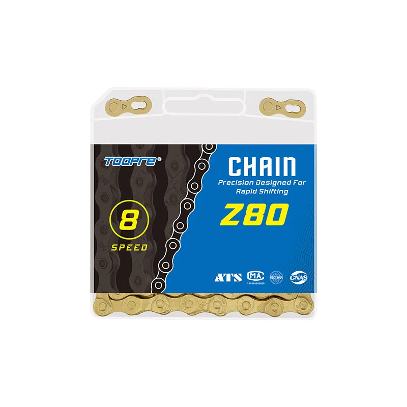TOOPRE MTB Bicycle Chain 1/ 6/7/8 /9 /10 /11 /12 Speed Mountain Road Bike Gold Chain Electroplated And Rust-proof Variable Chain image 5