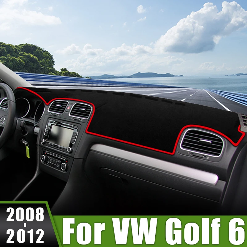 

For Volkswagen VW Golf 6 MK6 2008 2009 2010 2011 2012 Car Dashboard Cover Avoid Light Pads Sunshade Anti-UV Carpets Accessories
