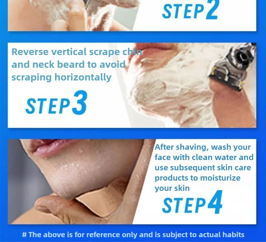 ماكينة حلاقة رجالية مكونة من 5 طبقات، ماكينة حلاقة من الفولاذ المقاوم للصدأ، ماكينة حلاقة يدوية كلاسيكية قابلة للغسل وقابلة للاستبدال بجودة عالية