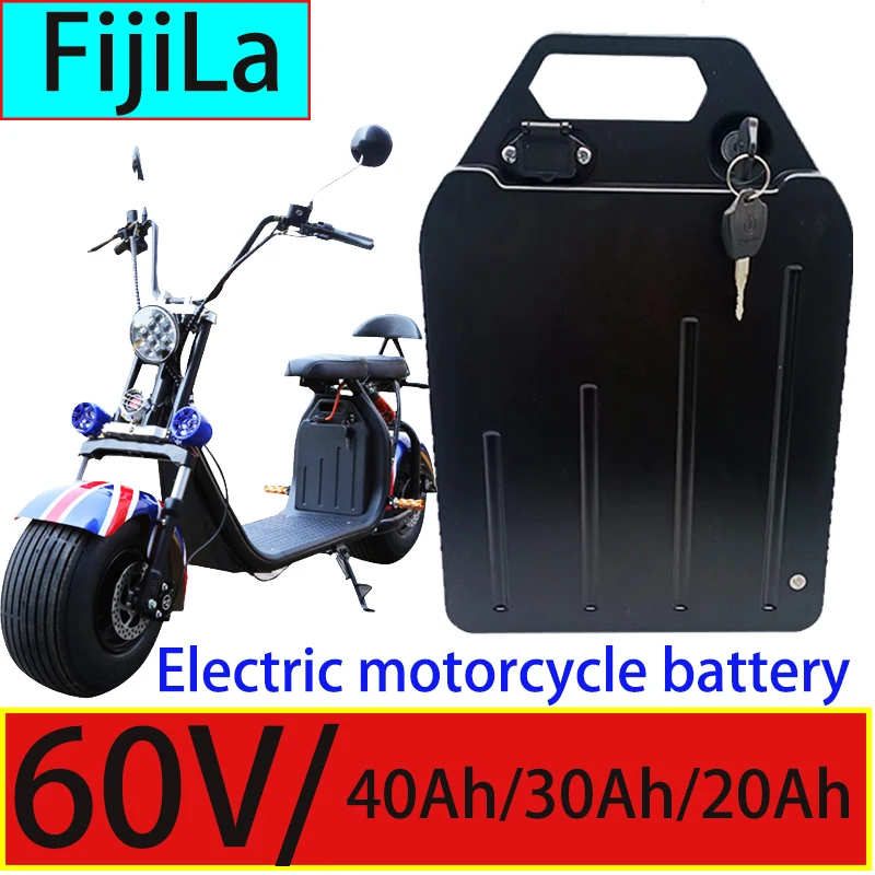 

Electric Motorcycle Elektrische Voertuig Lithium Batterij Waterdichte 18650 60V 20Ah 30AH 40AH Twee Wiel Opvouwbare Scoote