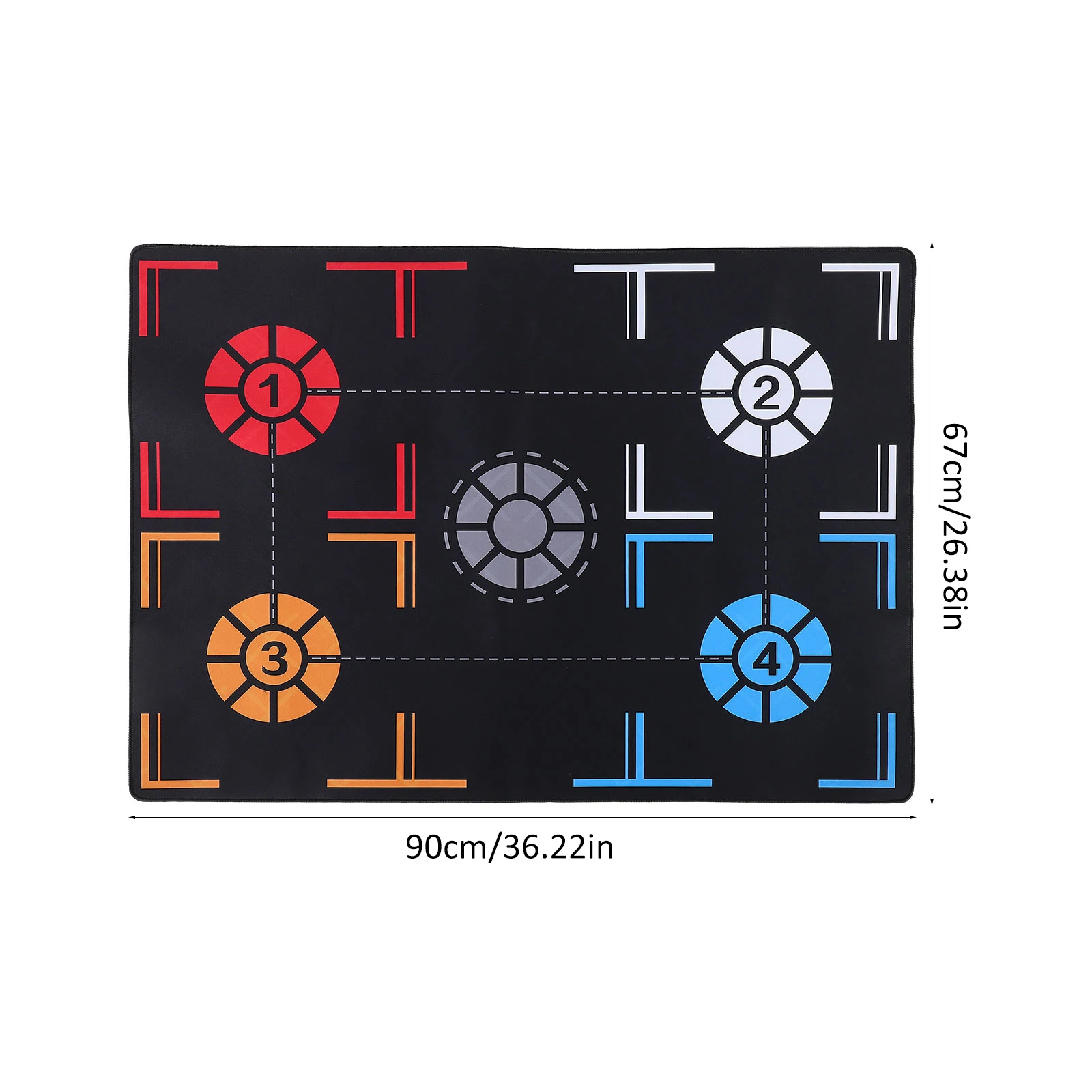 

Dribble Training Mat 2mm Thick Basketball Pad for Kids Adults Footwork Equipment Shock Absorption Use
